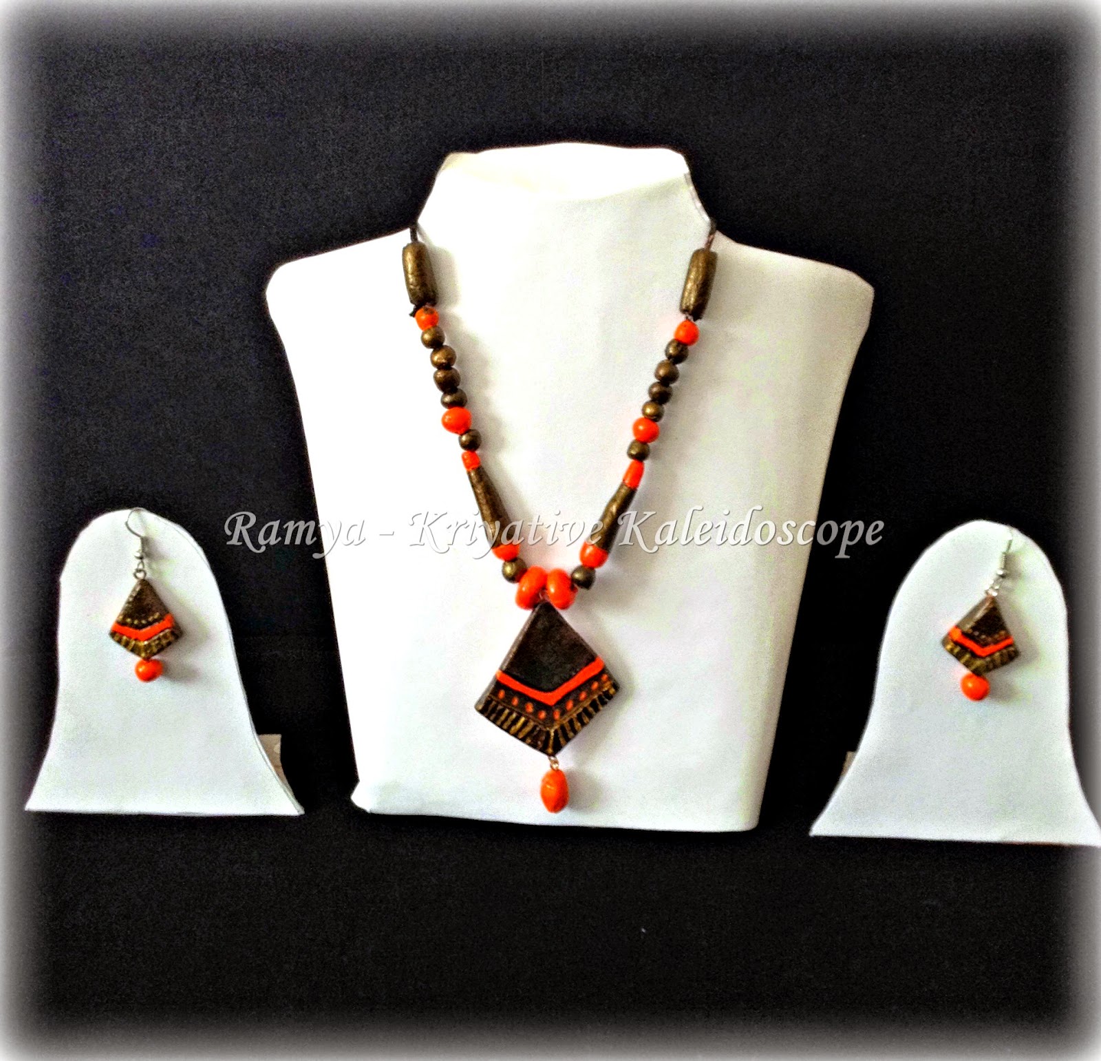 DIY TERRACOTTA JEWELLERY KRIYATIVE KALEIDOSCOPE