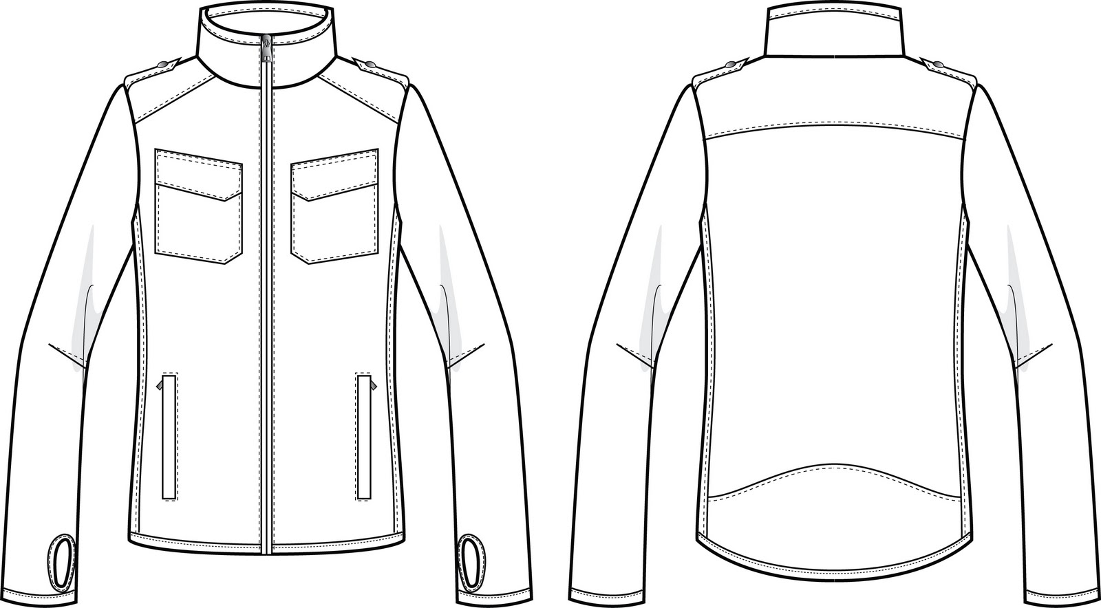 tidsfördröjning: Biker's Softshell Zip Up Jacket