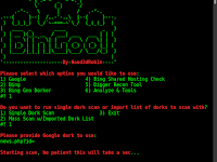 Dork Scanner dengan BinGoo Scanner di Kali Linux