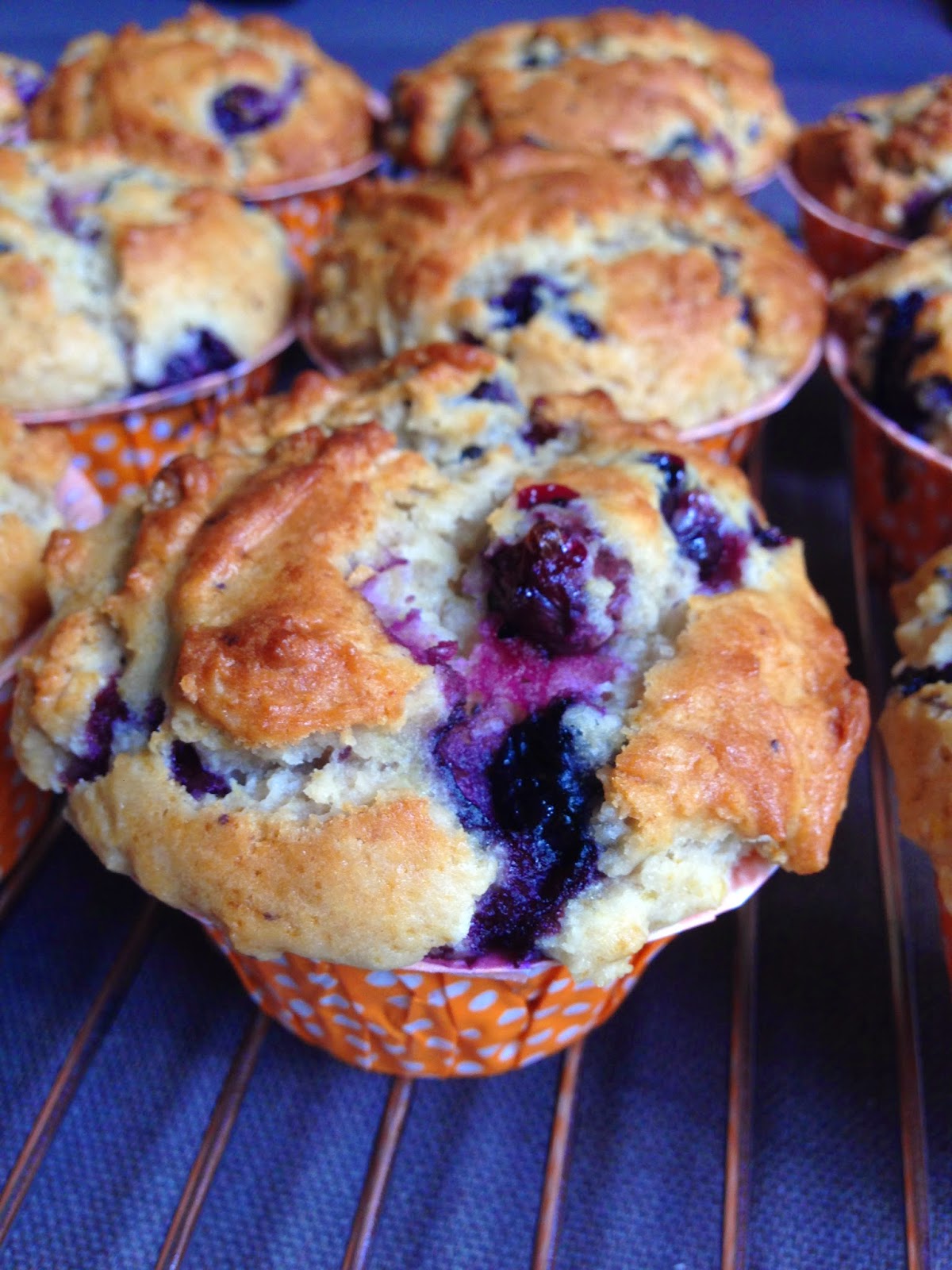 Culinary Crunchy Top Moist Blueberry Yogurt Muffins by