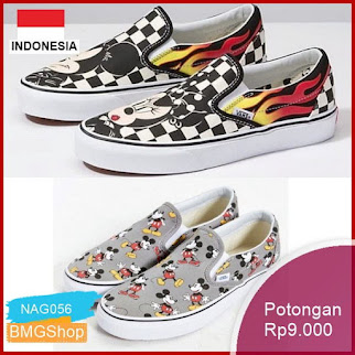 NAG056 Original Sepatu Vans Slipon Mickey Mouse Murah Bmgshop