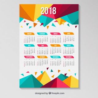 Download Gratis Kalender 2018 Masehi / 1439 Hijriyah Indonesia Beserta File Corel Bisa Edit