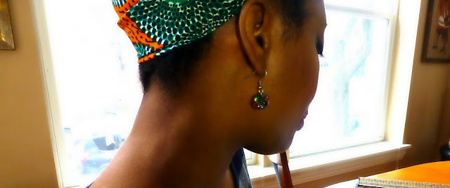 DIY rhinestone earrings
