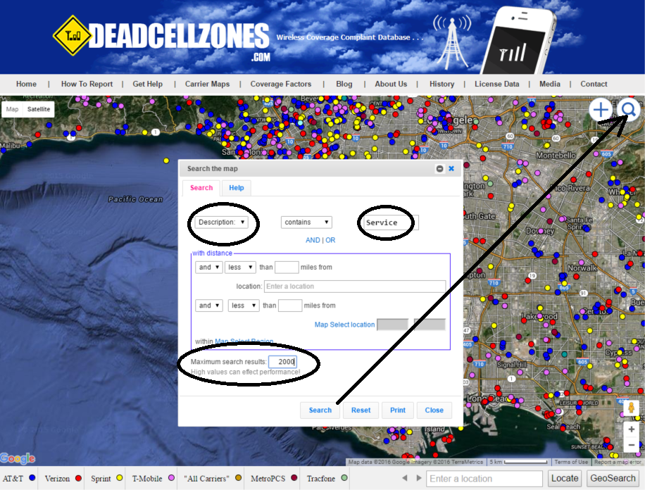 How to Search Dead Zones Database Map