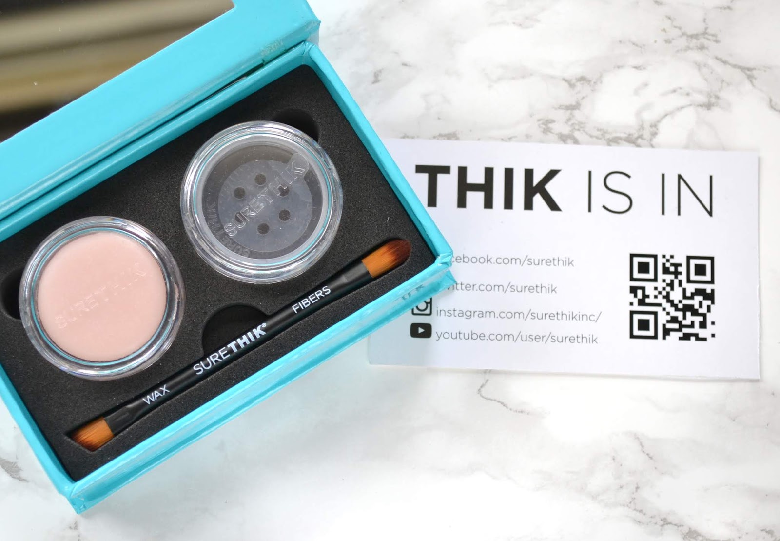 BEAUTY SureThik Eyebrow Thickening Fibers with Before and After and