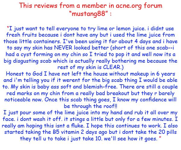 Lime for acne The truth about it