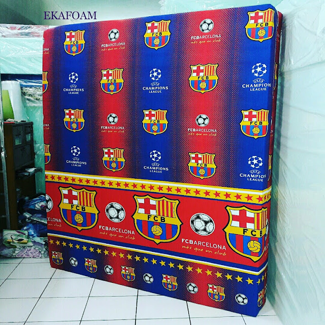 Kasur inoac motif barcelona Kasur inoac motif bola barcelona atau barca