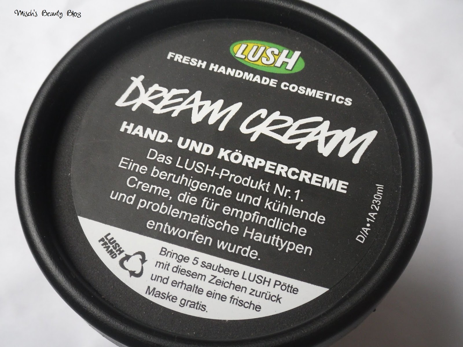 Misch's Beauty Blog: Review: Lush Dream Cream