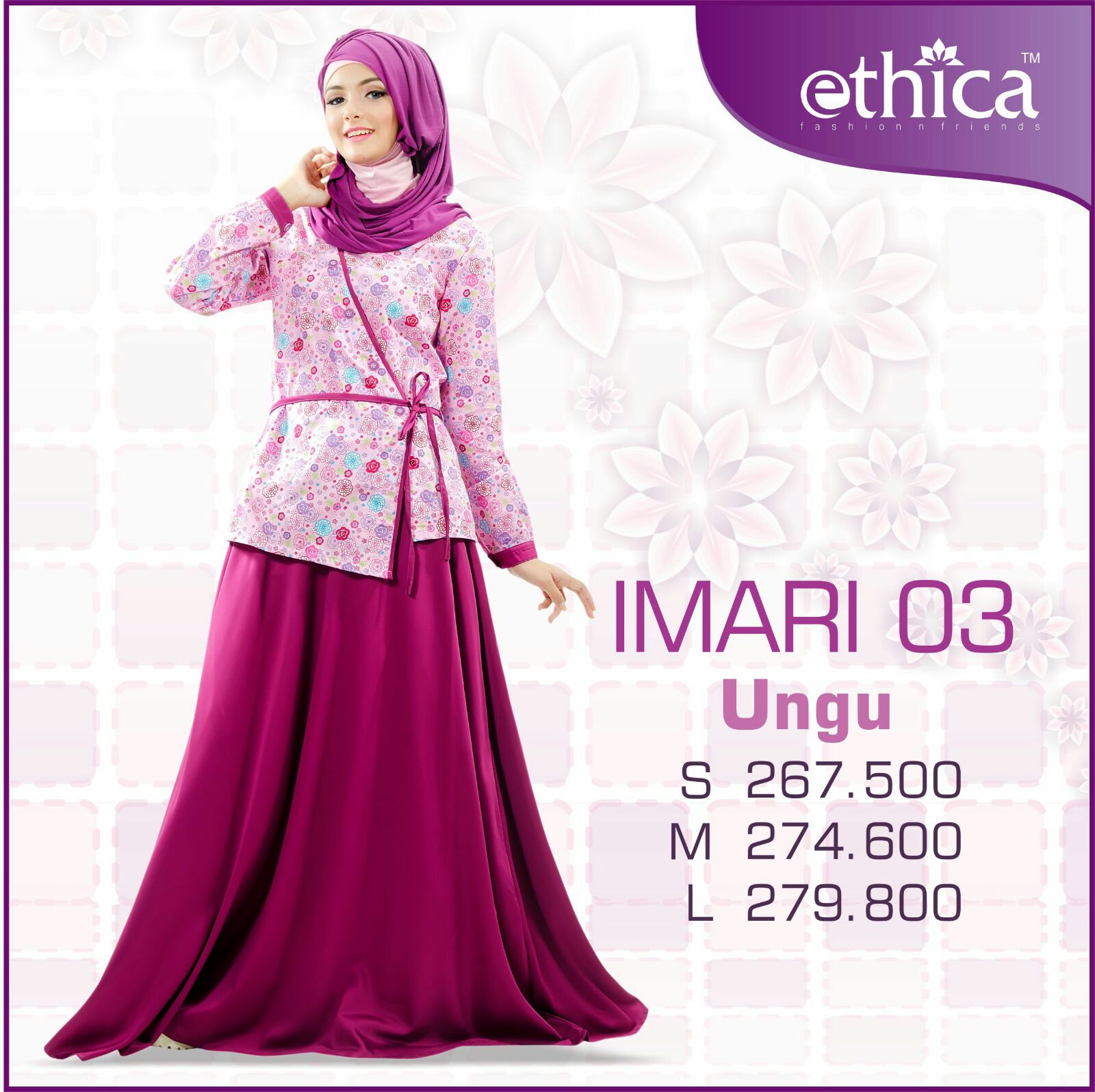 Model Gamis Ethica - Jilbab Saudia