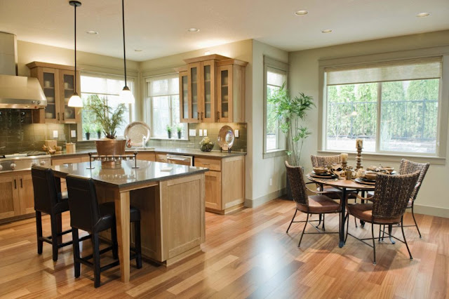Simple Minimalist Combining Kitchen and Dining Room Decorating Ideas Simple Minimalist Combining Kitchen and Dining Room Decorating Ideas