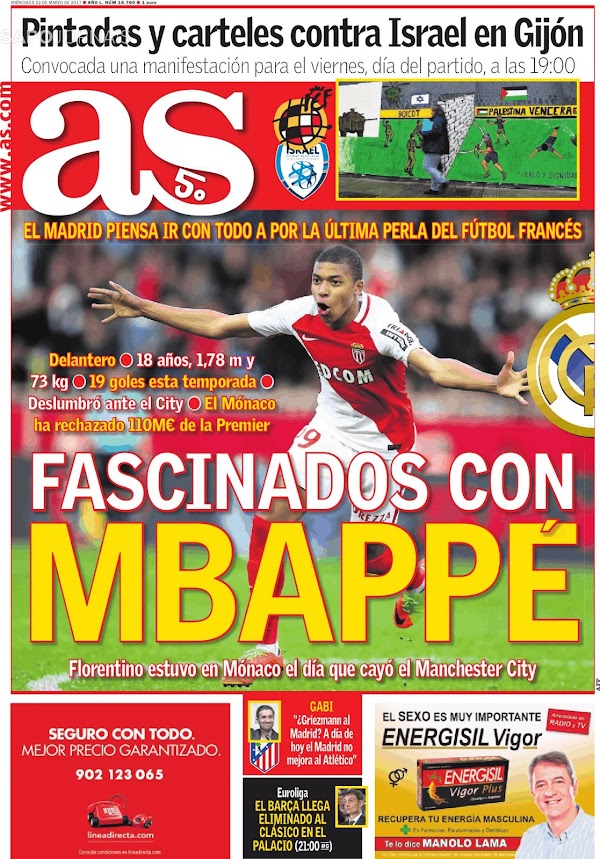 Real Madrid, AS: "Fascinados con Mbappé"