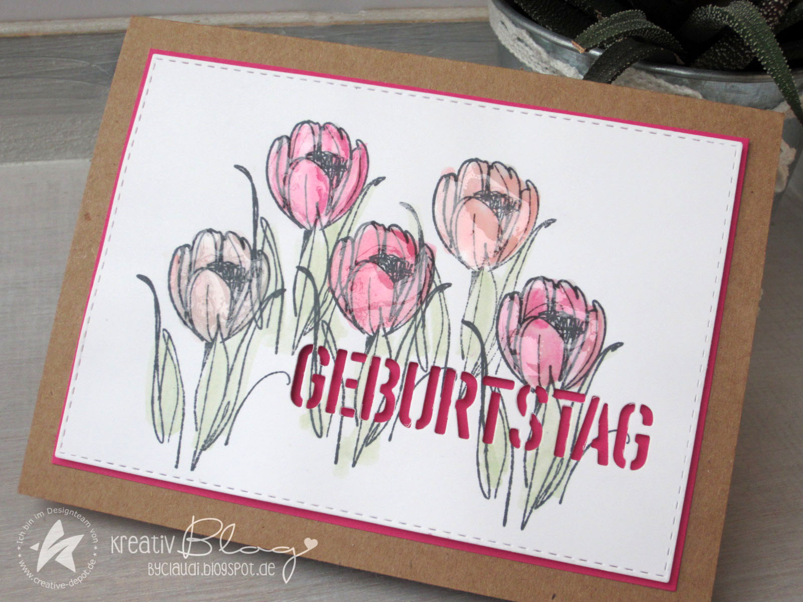 Kreativ Blog By Claudi Doodle Blumen Meets Geburtstagskind