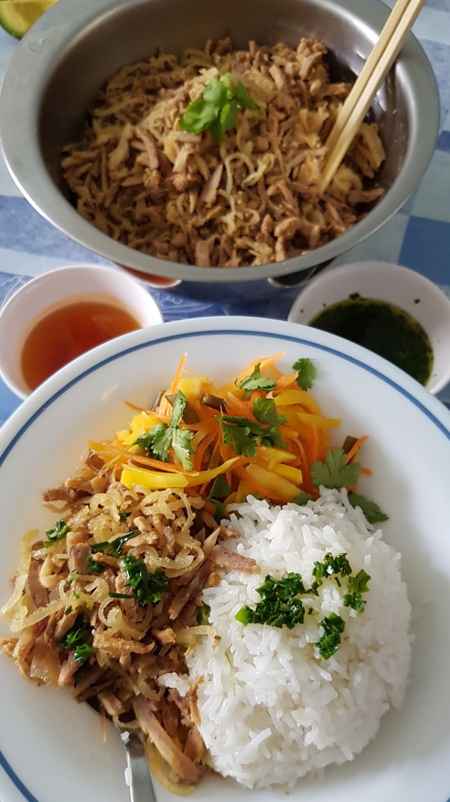 FloViCook Porc rôti et couenne de porc,à la vietnamienne " Cơm bì"