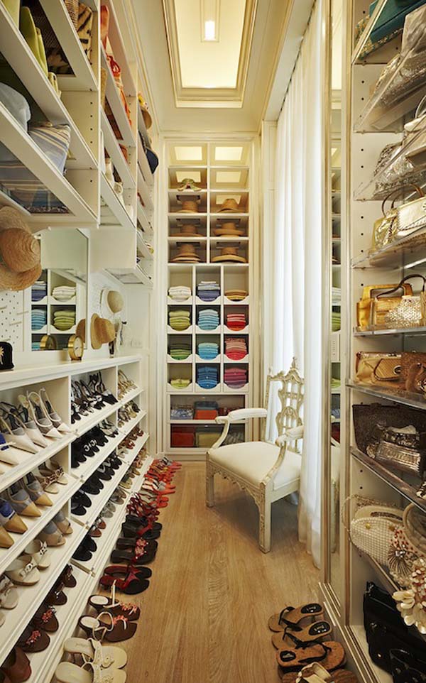 33 Closets Walk-In Excepcionales Para Acentuar Tus Colecciones de Moda.