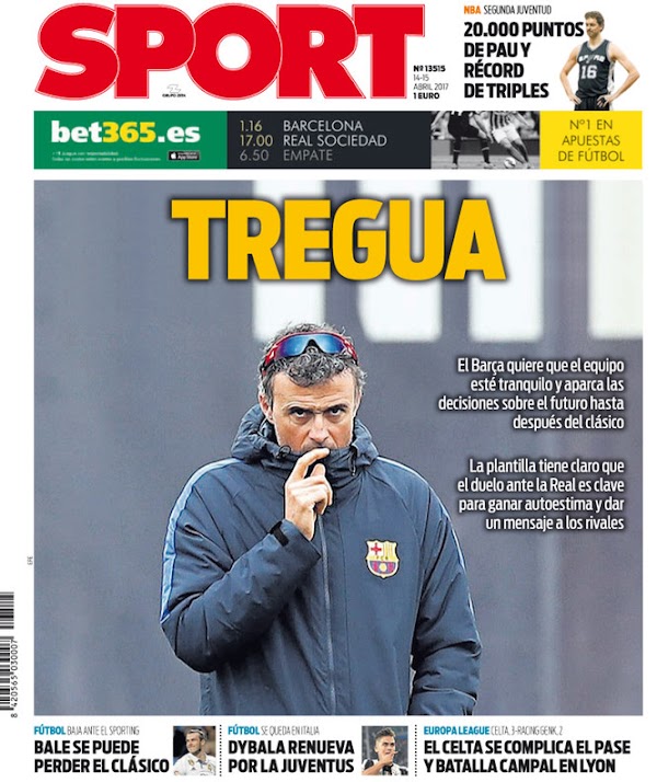 FC Barcelona, Sport: "Tregua"