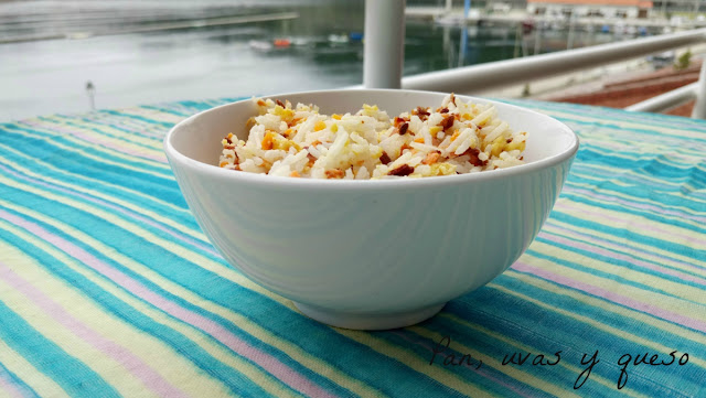 Arroz asiático con huevos (tradicional o Thermomix)