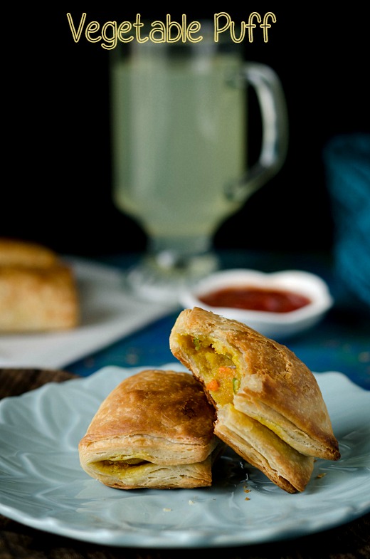 Vegetable puff with Homemade Puff Pastry
