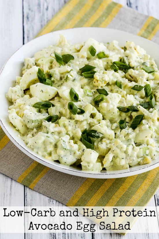 Low-Carb and High Protein Avocado Egg Salad (with Cottage Cheese)