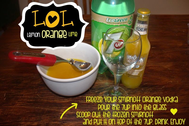 Recipe Rebels LOL LEMON + ORANGE + LIME 7UP + SMIRNOFF ORANGE