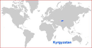 Peta letak Kyrgyzstan Gambar Peta letak Kyrgyzstan