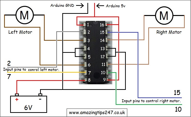 L293d Motor Driver Shield Circuit Diagram