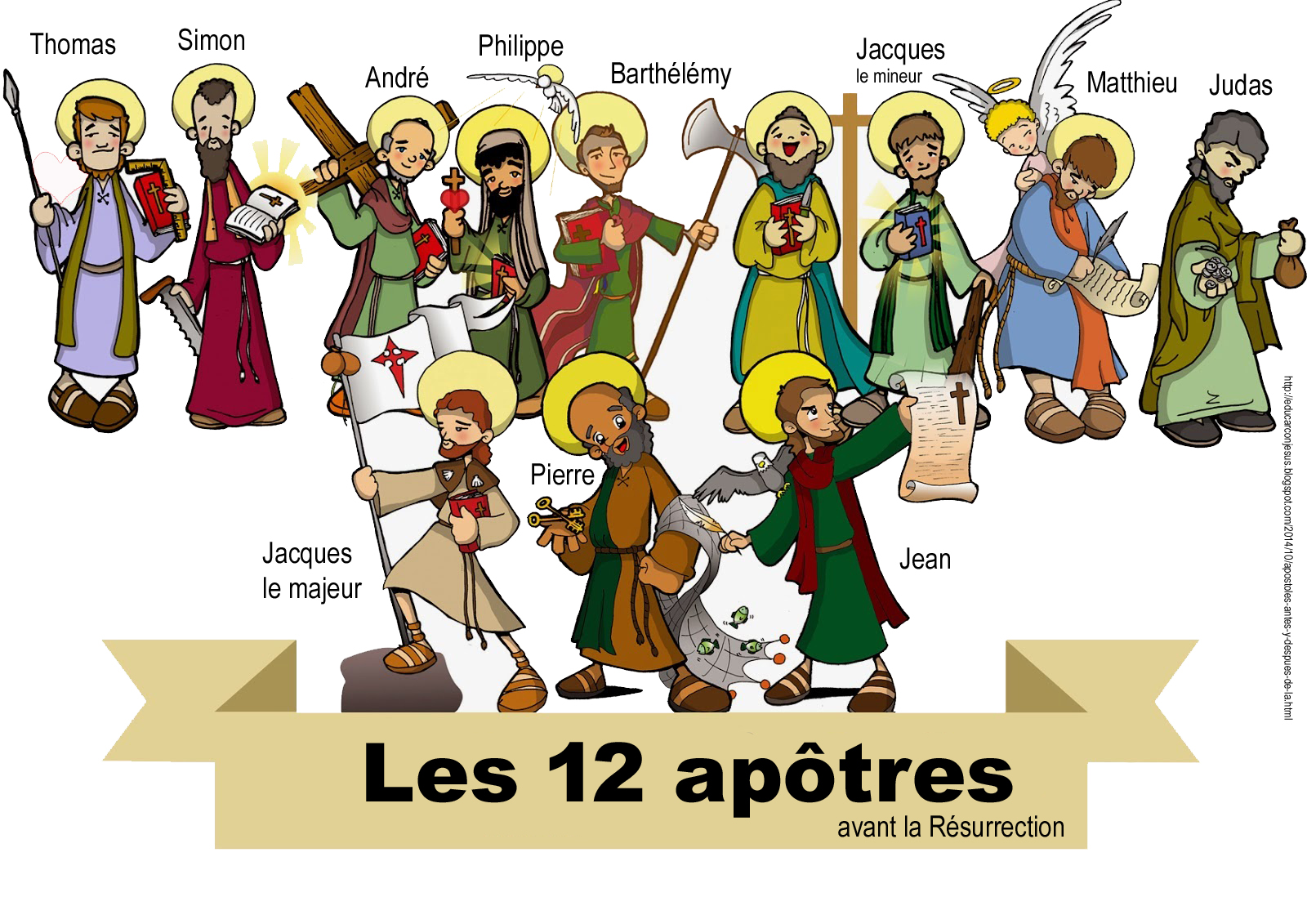 Les apôtres de Jésus caté, jeux, bricolage KT42 portail caté Les apôtres de Jésus caté, jeux, bricolage KT42 portail caté