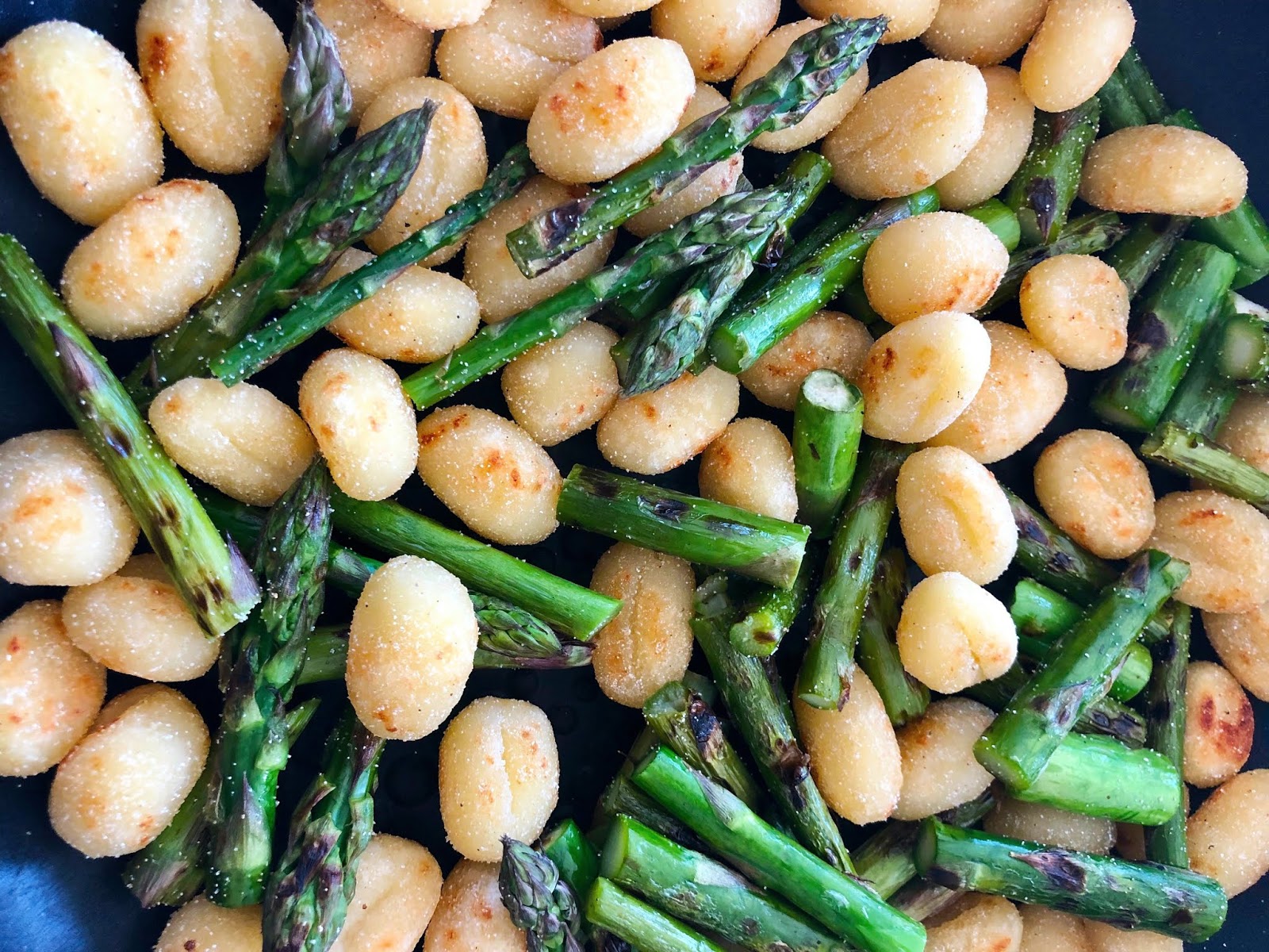 Pan Fried Gnocchi with Scottish Asparagus and Wild Garlic Pesto