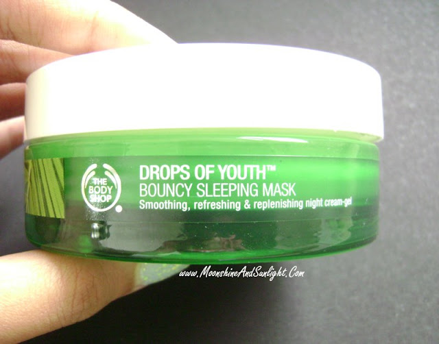 Drops of Youth Bouncy Sleeping Mask From The Body Shop Review A