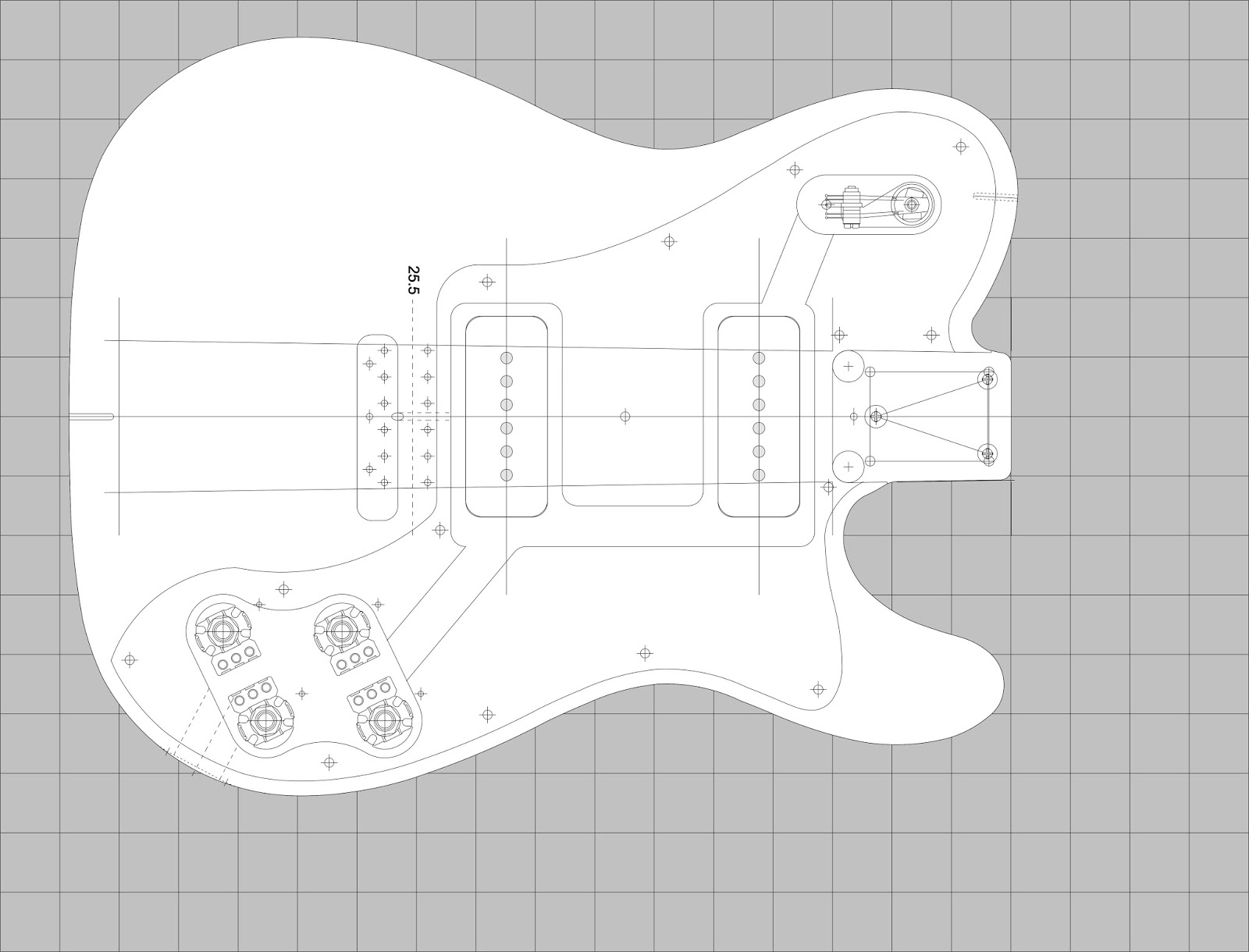build guitar building template