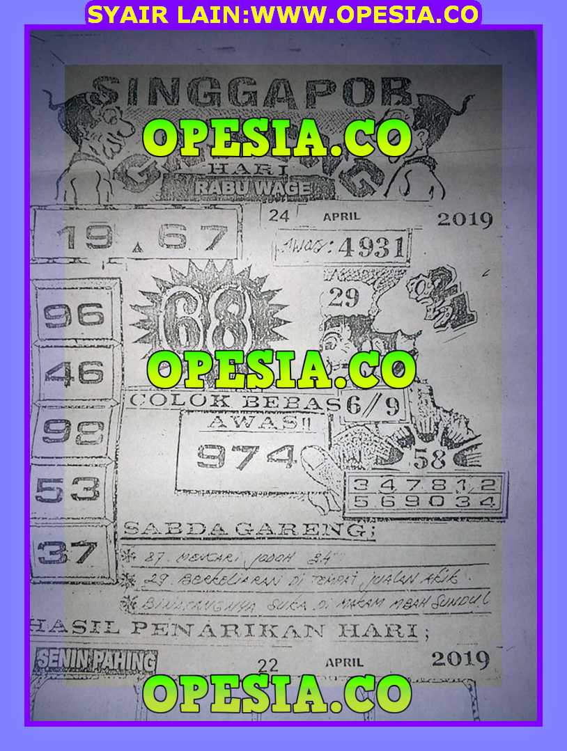 Kode syair sgp Rabu 24 April 2019 GOsyair SEDIA KODE Kode syair sgp Rabu 24 April 2019 GOsyair SEDIA KODE