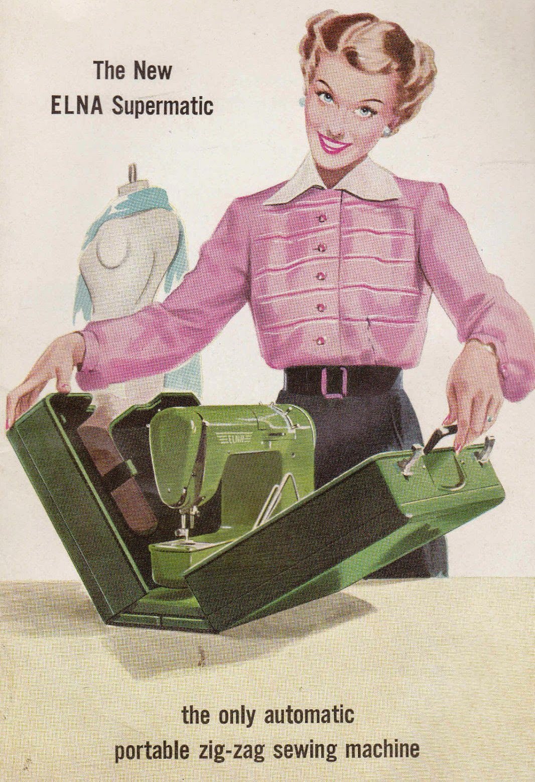 Still Stitching Vintage Sewing Machines The Artistry of Vintage Elna Ads