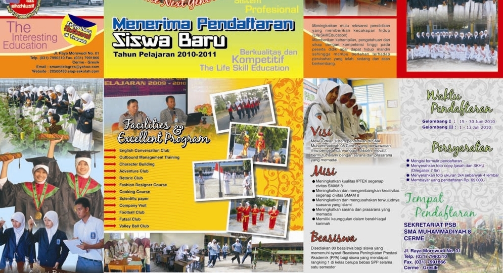 Download Gratis File Brosur Penerimaan Siswa Baru SD,SMP