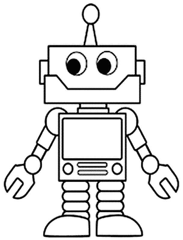 Gambar Robot Untuk Mewarnai Anak Tk