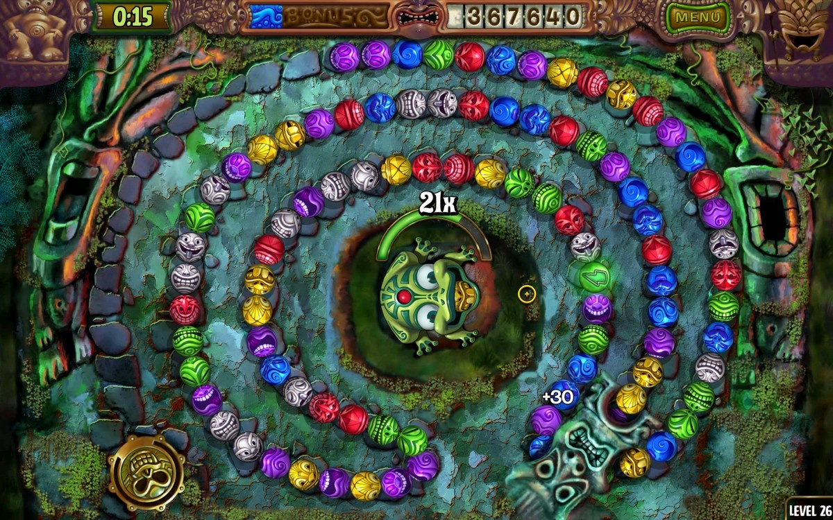 Zuma,s Revenge Game Screenshot