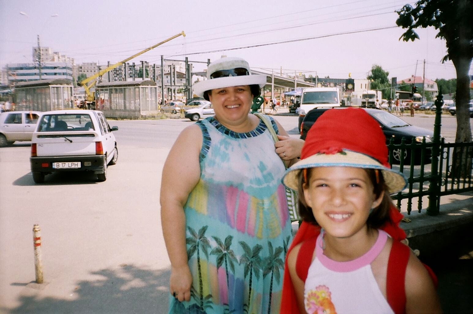 Laura-Adriana Agurida and Adriana-Mihaela Agurida her daughter July 2008 Bucharest Romania Crangasi