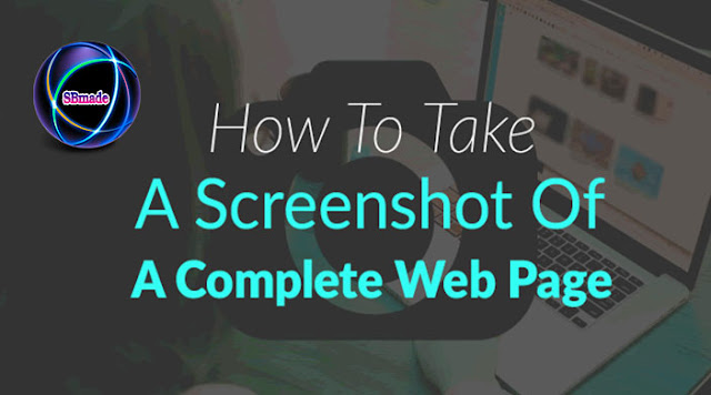 Take a Screenshot in a complete web page Take a Screenshot in a complete web page