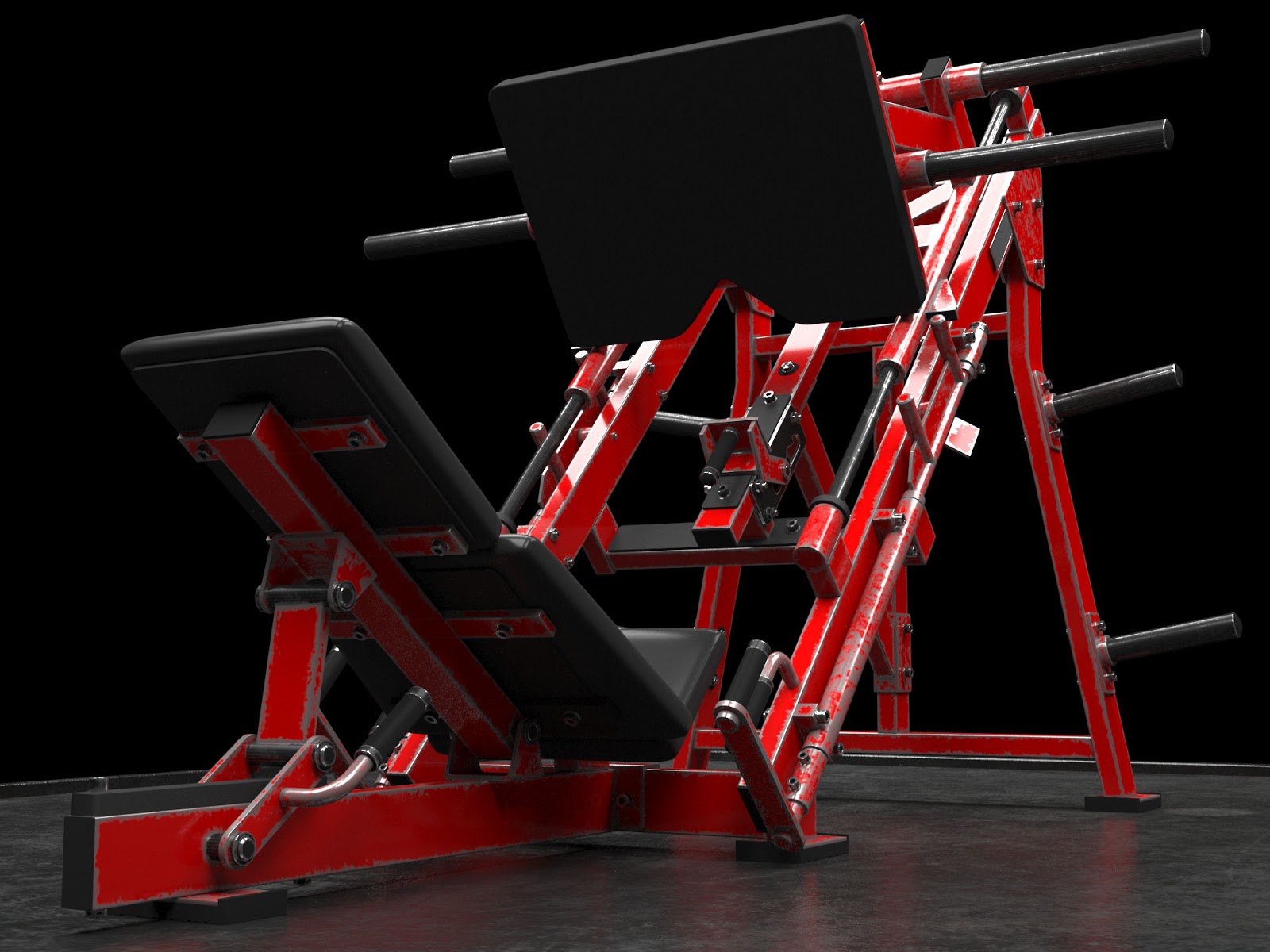 emersonArts Hammer Strength Linear Leg Press (fitness) desgastes