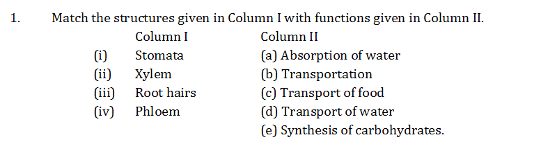 Study notes for Delhi Public school: Class 7 Science Transportation In  Plants and Animals NCERT Solutions