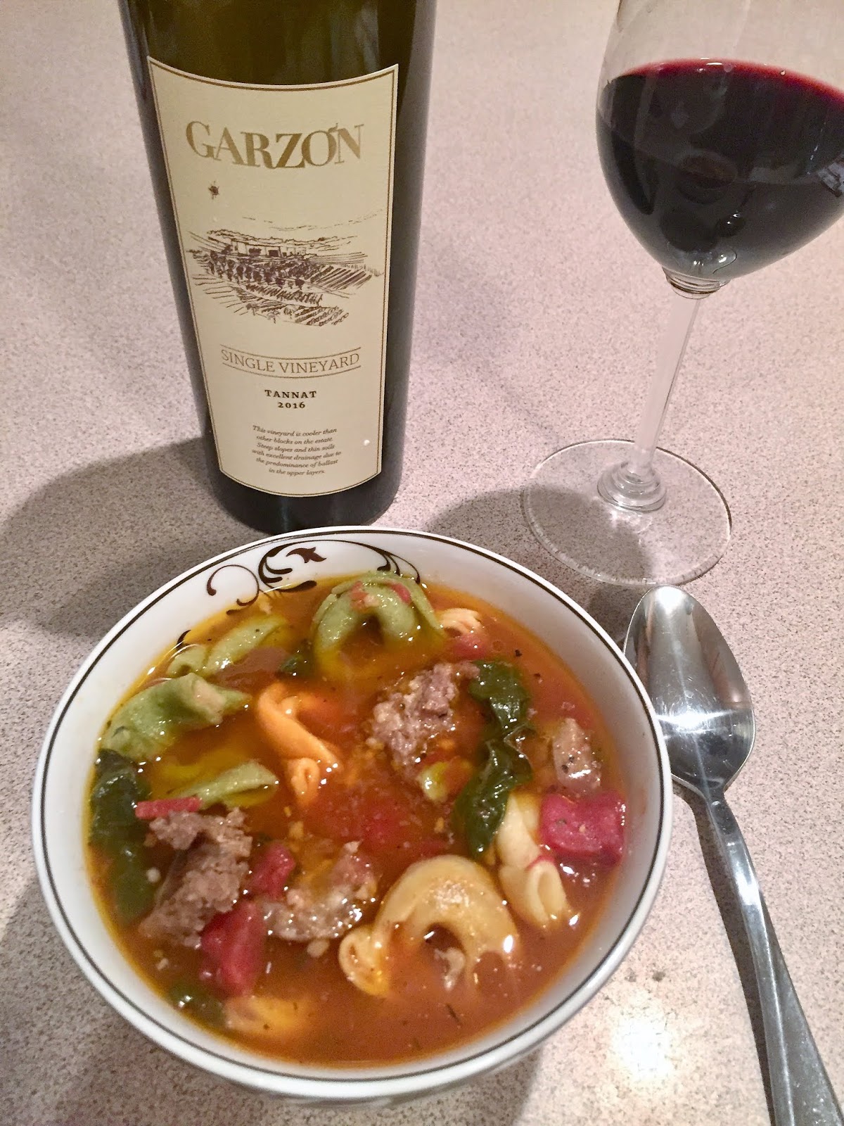 Vino Travels An Italian Wine Blog Bodega Garzon Tannat with Sausage Stew