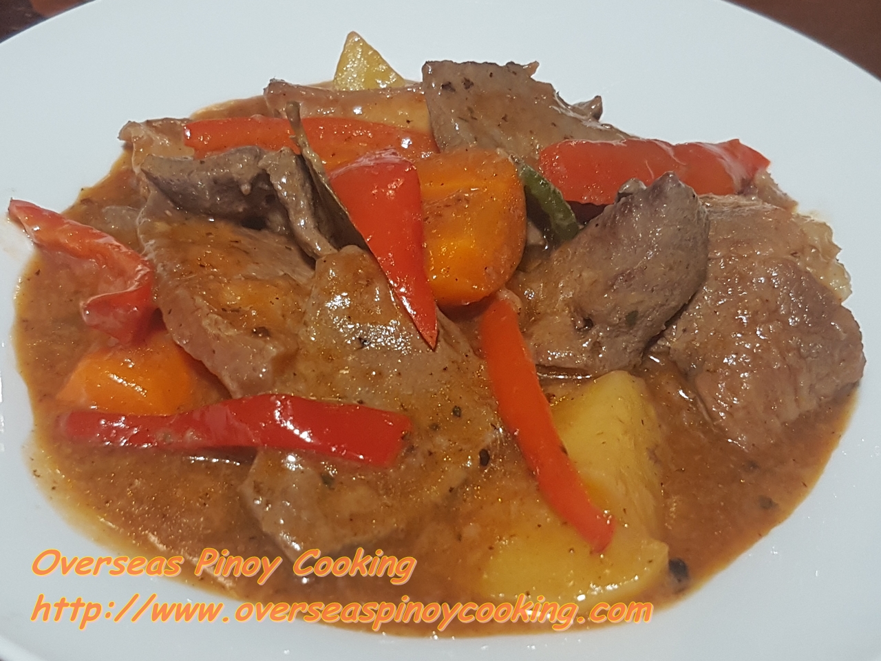 Pork and Liver Afritada
