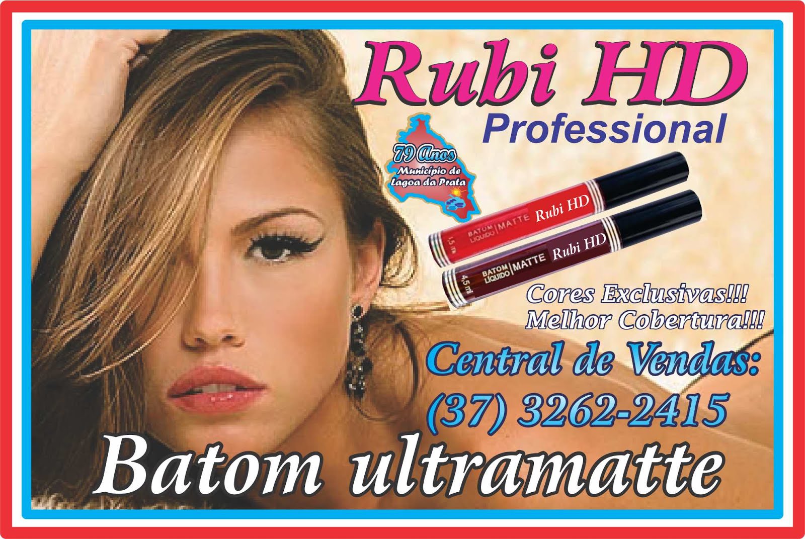 Batom Rubí HD Ultramatte Professional