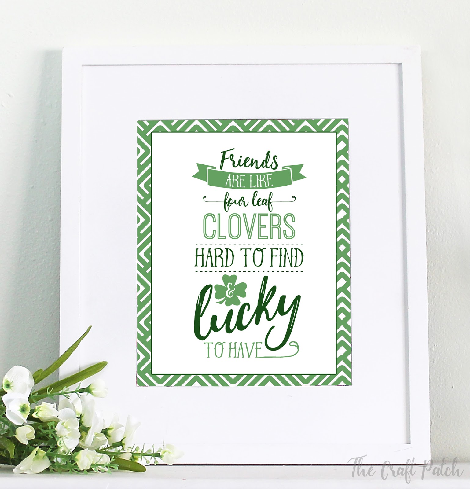 Patricks Day Card ~ A Four-Leaf Clover By Out Of The Blue  ~ Free P&P St