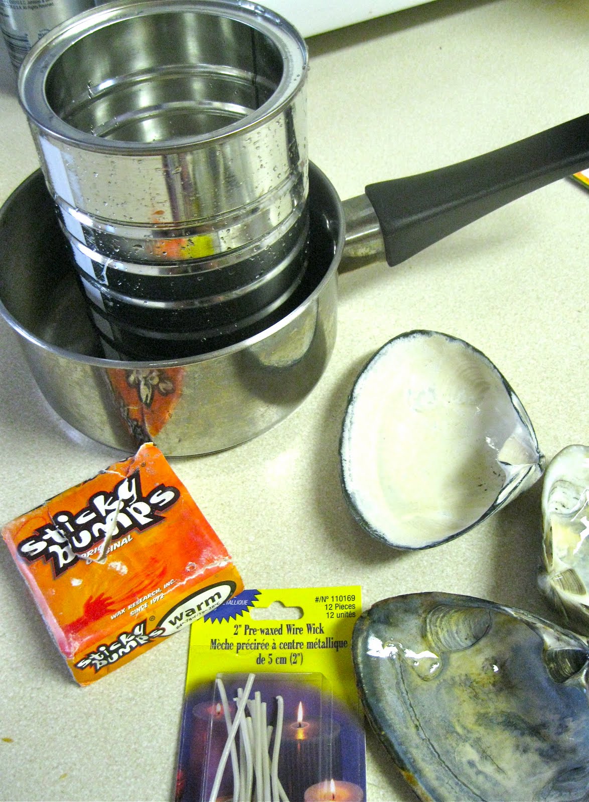 Art For All Craft Seashell Surf Wax Candles