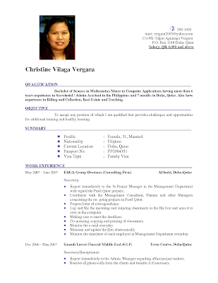 CV FORMATS & NOTES: New Latest cv format 2013,simple cv format