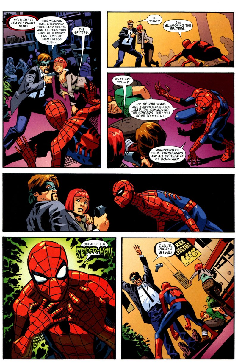 ComicPageOfTheWeekend SpiderMan summoning the SPIDERS G33K Life