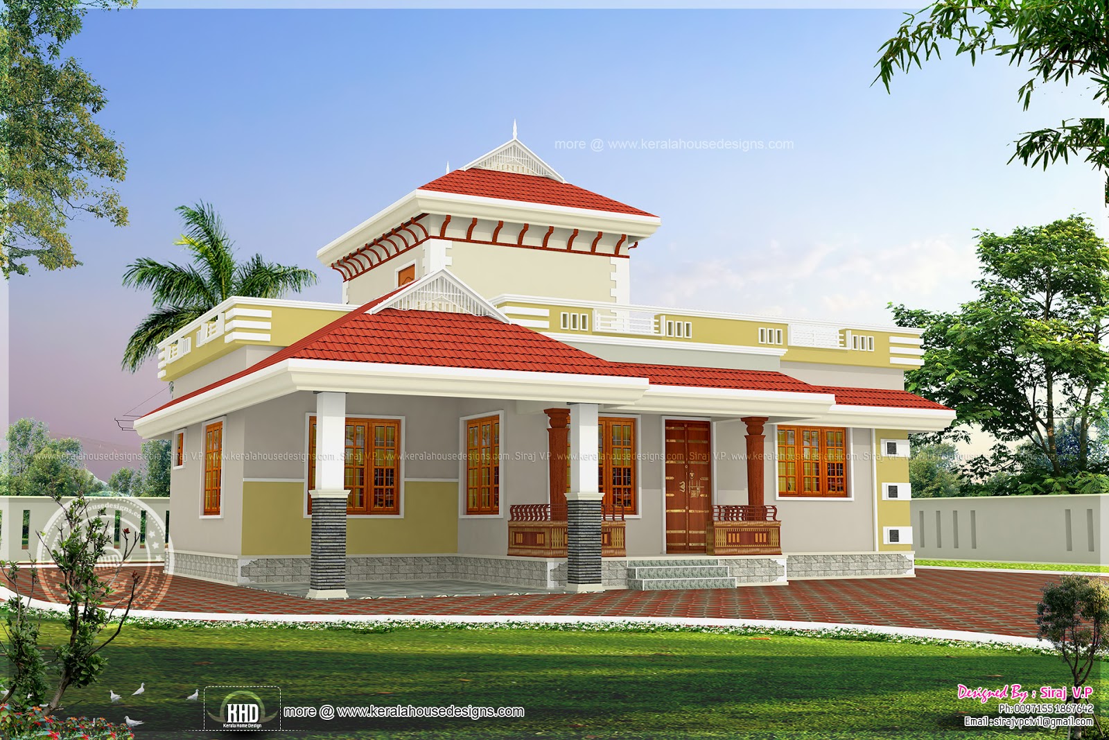 1195 square feet beautiful small house - Kerala home design and ...