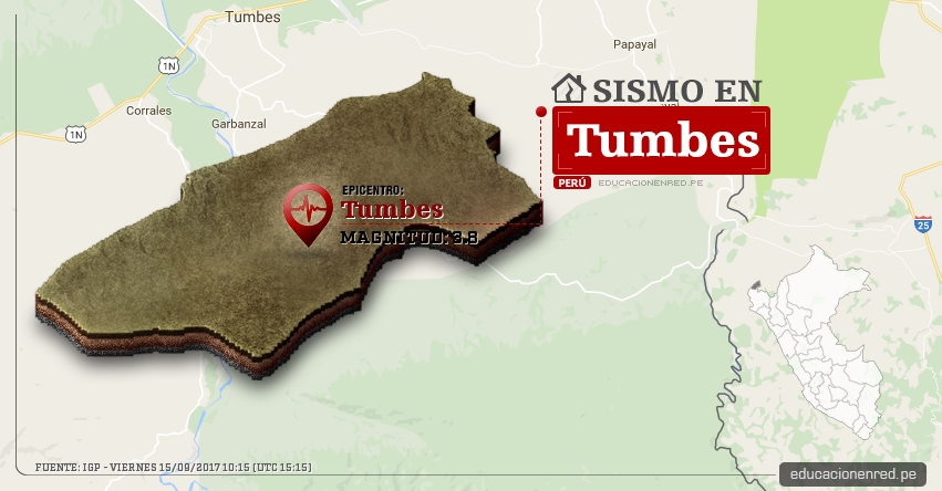 Temblor en Tumbes de 3.8 Grados (Hoy Viernes 15 Septiembre 2017) Sismo EPICENTRO Tumbes - IGP - www.igp.gob.pe Temblor en Tumbes de 3.8 Grados (Hoy Viernes 15 Septiembre 2017) Sismo EPICENTRO Tumbes - IGP - www.igp.gob.pe