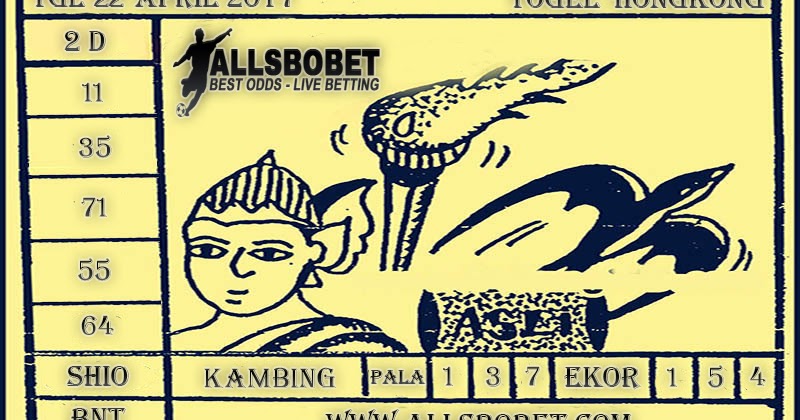 Prediksi Togel HONGKONG Hari Sabtu 22 APRIL 2017 PREDIKSI JITU ALLSBOBET