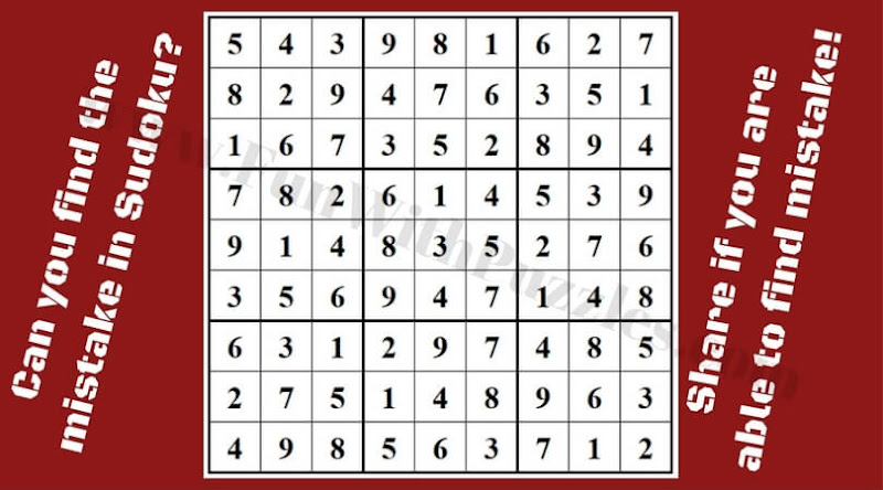 Finding Mistake Picture Puzzle Can you spot the mistake in less than five seconds?