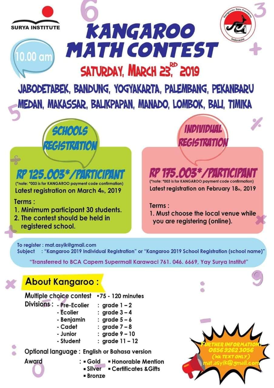 Kangaroo Math Contest qodirsmart